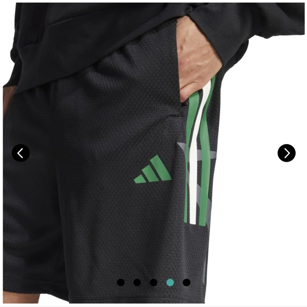 NWT Adidas Men's House Of Tiro Nations Pack Black Green & White Shorts Is Medium - Picture 4 of 9